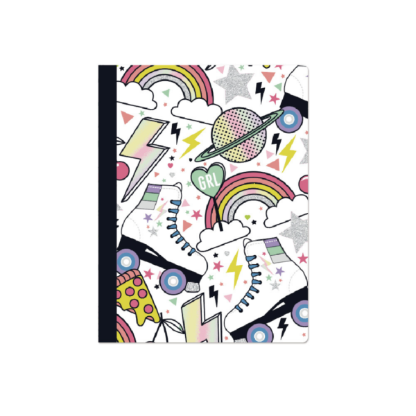 Rainbow Fashion A5 Composition book